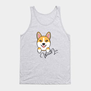 Woodlei Corgi Design Tank Top